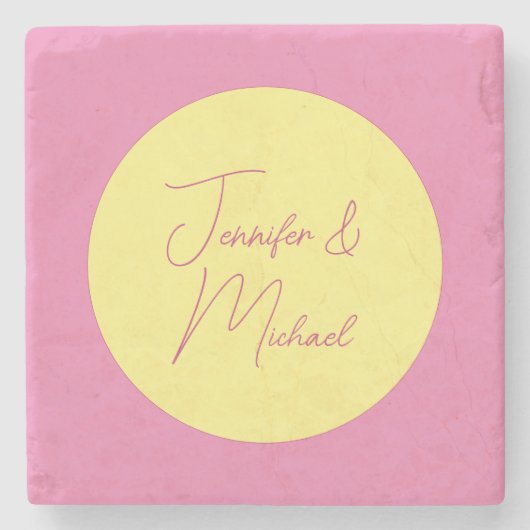 TrendMinimalistisch Moderne, Schlichte, einfache P Steinuntersetzer (Vorderseite)