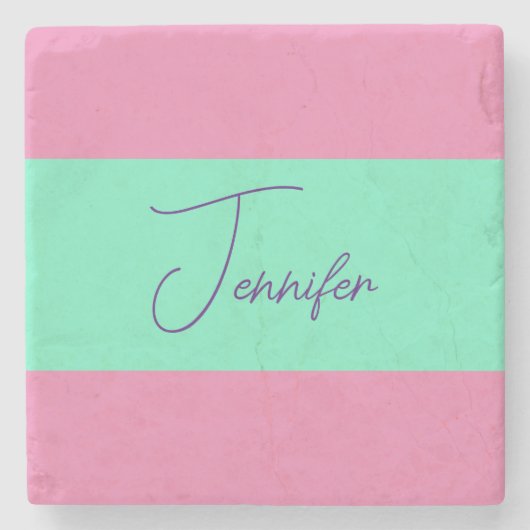 TrendMinimalistisch Moderne, Schlichte, einfache P Steinuntersetzer (Vorderseite)