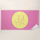 TrendMinimalistisch Moderne, Schlichte, einfache P Strandtuch (Vorderseite)