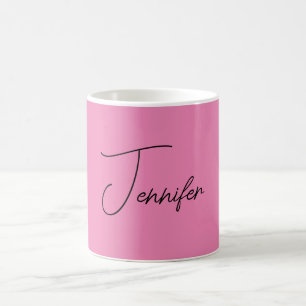 TrendMinimalistisch Moderne, Schlichte Rosa Farbe Kaffeetasse