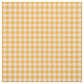 Trendmode aus orangefarbenem Hahnentrittmuster Stoff (Muster)