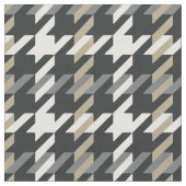 Trendmode neutrales Hahnentrittmuster kariertes Mu Stoff (Nahaufnahme)