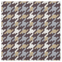 Trendmode neutrales kariertes Hahnentrittmuster Stoff