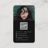 Trendmodelle Tänzer Schauspielerin Fotograf Foto  Visitenkarte (Rückseite)