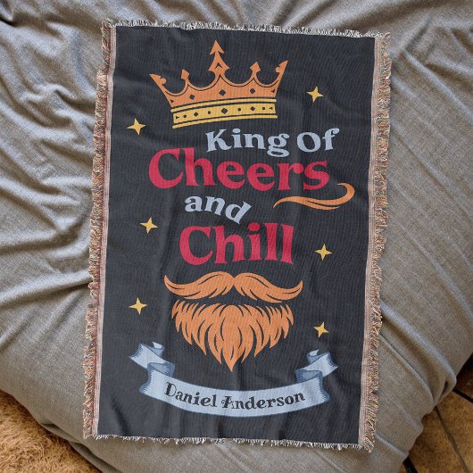 Trendmoderne, farbenfrohe Weihnachtskönig - Typogr Decke