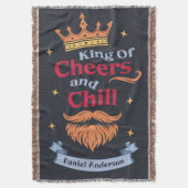 Trendmoderne, farbenfrohe Weihnachtskönig - Typogr Decke (Vorderseite Vertikal)