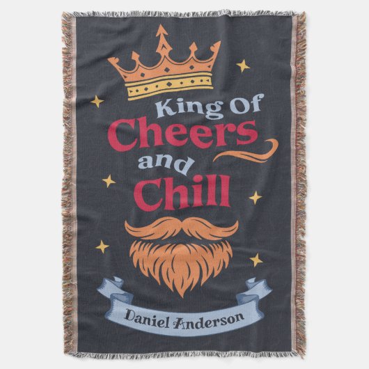 Trendmoderne, farbenfrohe Weihnachtskönig - Typogr Decke (Vorderseite Vertikal)