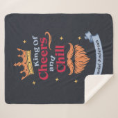 Trendmoderne, farbenfrohe Weihnachtskönig - Typogr Sherpadecke (Vorderseite (Horizontal))