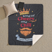 Trendmoderne, farbenfrohe Weihnachtskönig - Typogr Sherpadecke