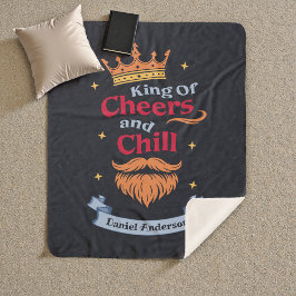 Trendmoderne, farbenfrohe Weihnachtskönig - Typogr Sherpadecke