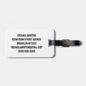 Trendmoderne Fußball-Ball Breaking Wall Football Gepäckanhänger (Rückseite horizontal)