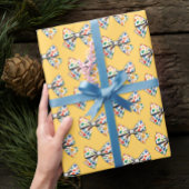 TrendNiedliche Fun-Farbenfrohe Bow Yellow Ribbon-M Geschenkpapier