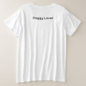 Trendous-Hunde-Zitat Große Größe T-Shirt (Design Rückseite)