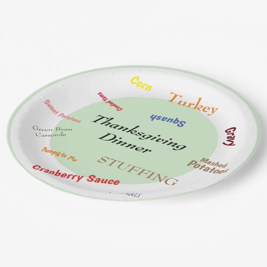 Trendpapier-Platte Pappteller (Schrägansicht)