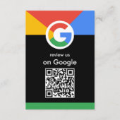 Trendprofessioneller Scan-to-Review-Google-QR-Code Begleitkarte (Vorderseite)