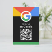 Trendprofessioneller Scan-to-Review-Google-QR-Code Begleitkarte (Stehend Vorderseite)