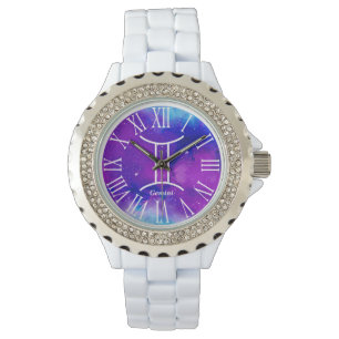 Trendraum Galaxy Gemini Zodiac Armbanduhr