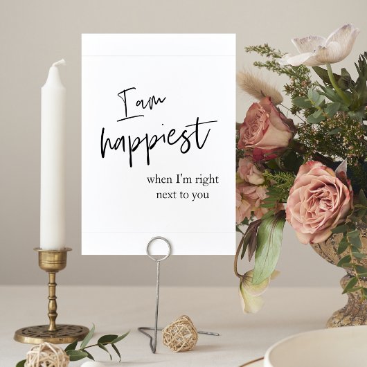 Trendromantisches Black Quote Geschenk