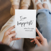 Trendromantisches Black Quote Geschenk