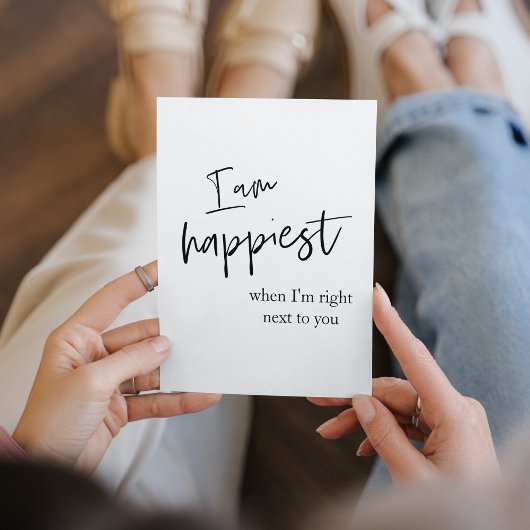 Trendromantisches Black Quote Geschenk