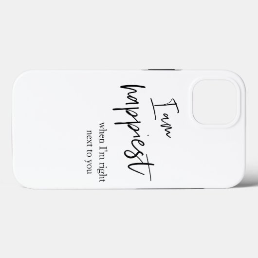 Trendromantisches Black Quote Geschenk Case-Mate iPhone Hülle (Rückseite (Horizontal))