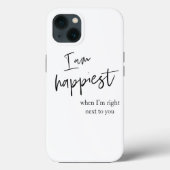 Trendromantisches Black Quote Geschenk Case-Mate iPhone Hülle (Rückseite)