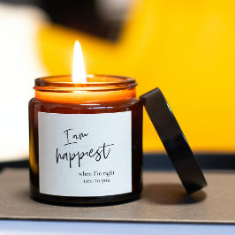 Trendromantisches Black Quote Geschenk Quadratischer Aufkleber