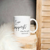 Trendromantisches Black Quote Geschenk Tasse