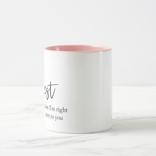 Trendromantisches Black Quote Geschenk Tasse (Zentrum)