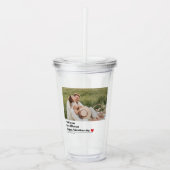 Trendromantisches Zitat | Valentines Bestes Gesche Acryltrinkbecher (Vorderseite)