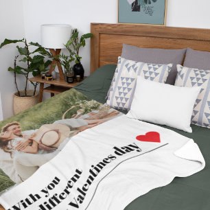 Trendromantisches Zitat   Valentines Bestes Gesche Fleecedecke