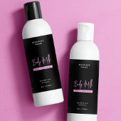 Trendrosa 8 OZ Hautpflege Flasche Wasserdicht Schaumweinetikett