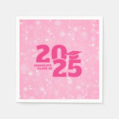 Trendrosa Abschluss Paper Serviette (Vorderseite)