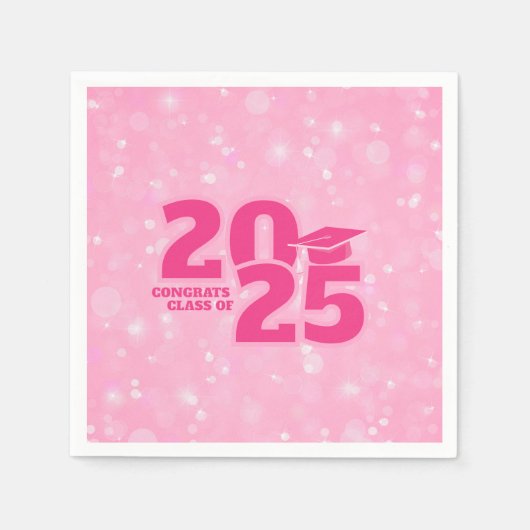 Trendrosa Abschluss Paper Serviette (Vorderseite)