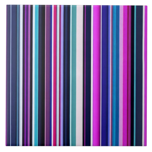Trendrosa Blue Stripes Collection Fliese (Vorderseite)