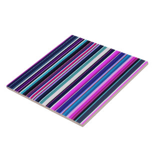 Trendrosa Blue Stripes Collection Fliese