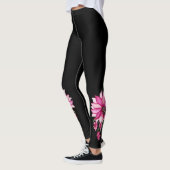 Trendrosa Blüten blühende Leggings (Links)