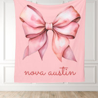 Trendrosa Bow Personalisiert mit Name Monogram
