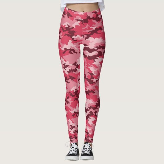 Trendrosa Camouflage Leggings (Vorderseite)
