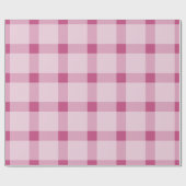 Trendrosa Feiertag Kariert Weihnachten Geschenkpapier (Flach)