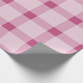 Trendrosa Feiertag Kariert Weihnachten Geschenkpapier