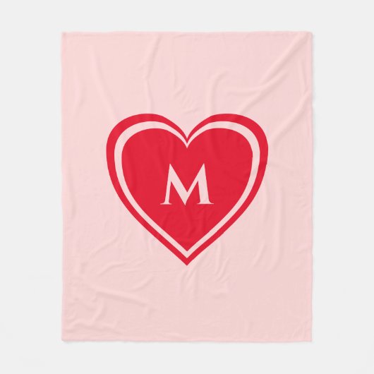 Trendrosa Fleecedecke (Vorderseite)