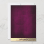 Trendrosa/goldfarbenes Party für die Vermietung vo Einladung (Rückseite)