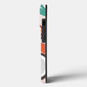 Trendrosa Grüner blauer Kokospalmenhain Case-Mate iPhone Hülle (Rückseite / Links)