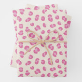 Trendrosa Leopard-Mustergeschenk Geschenkpapier Set (Beispiel)