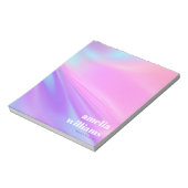 Trendrosa lila Pastellfarben Notizblock (Rotiert)