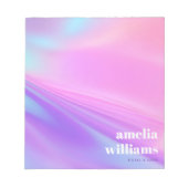 Trendrosa lila Pastellfarben Notizblock (Vorderseite)