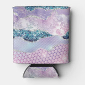 Trendrosa Lila Silber Agate Dosenkühler (Vorderseite)