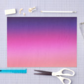 Trendrosa Neon lila und hellorange Gradienten Seidenpapier (Handwerk)