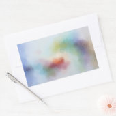 Trendrosa Rosa Gelb Orange Blue Green Custom Rechteckiger Aufkleber (Umschlag)